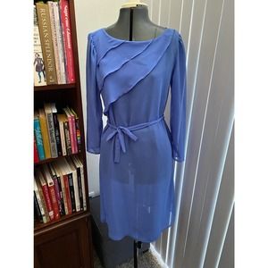 80s Vintage blue dress